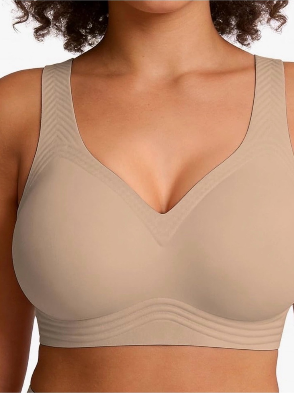 Wireless Nude Comfort Bra with Smooth Contours